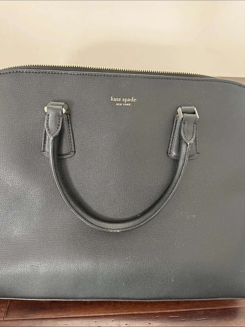 Kate Spade black computer bag - used once - excellent condition